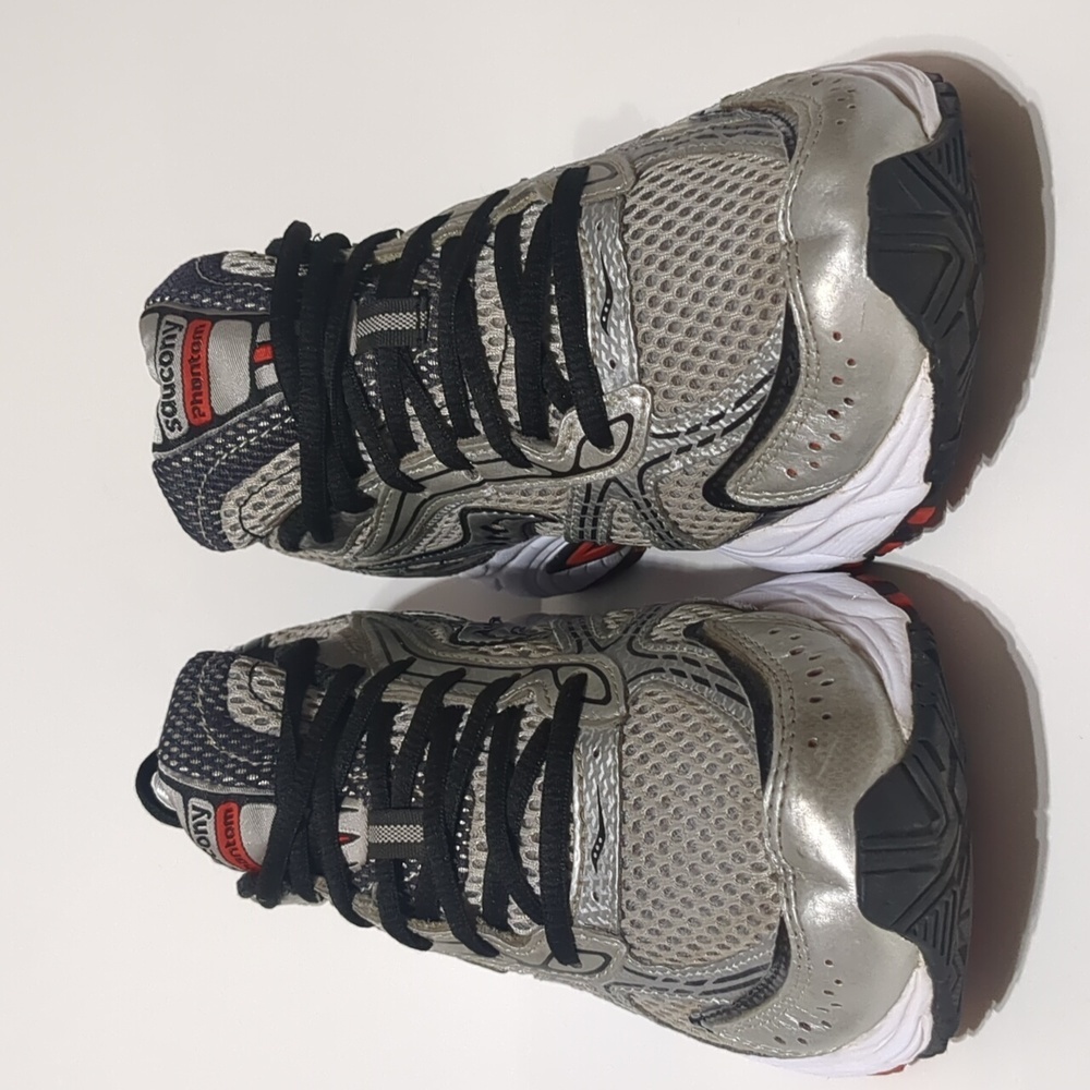 Saucony Mens Grid Phantom Running Shoes Size 8.5 red - silver - Picture 3 of 9
